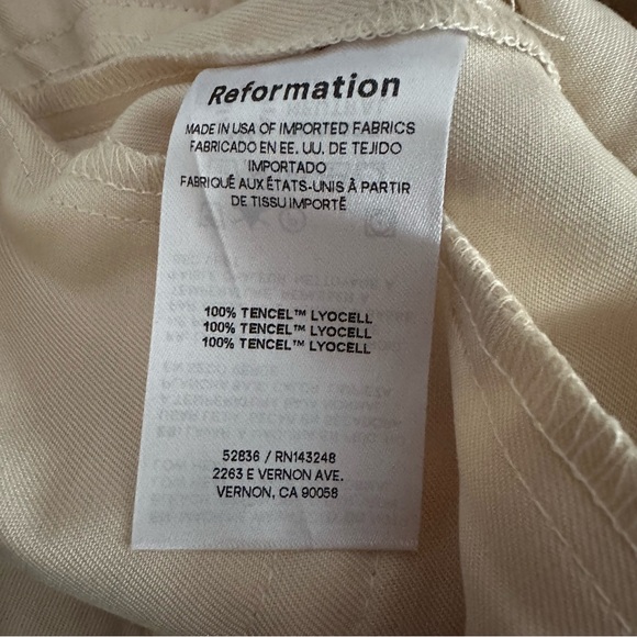 Reformation • NWT Mason Pant in Oyster - Picture 8 of 8